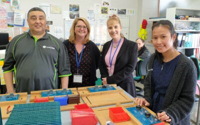 Alexandra Davis and Alison Bennett from Inala visit our facility.